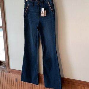 NET Sincerely Jules Blue Flare Wide Leg Jeans Size 11/30